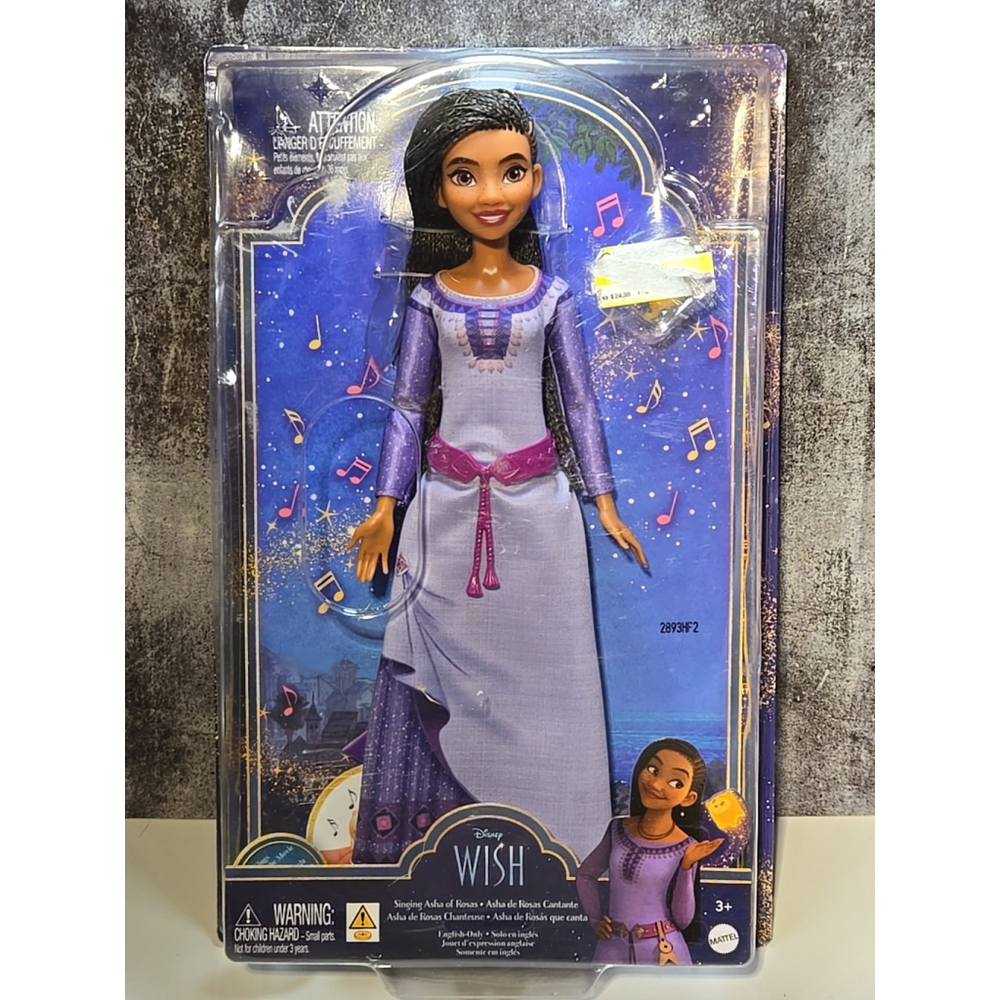 Disney's WISH Singing Asha of Rosas Fashion Doll & Star NIB (166)